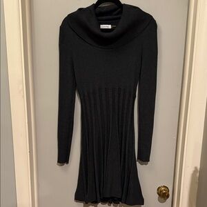 Calvin Klein Charcoal Ribbed Dress
